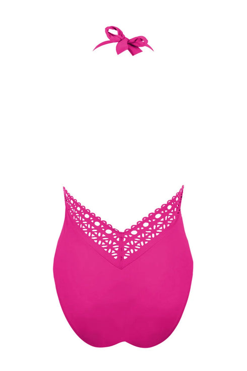 Lise Charmel 15b Ajourage Couture Non Wire Swimsuit Plunging Neckline